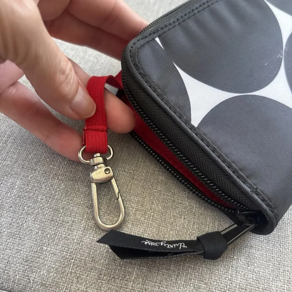New Thirty One 31 Grocery Ads Wallet Black White Circles
